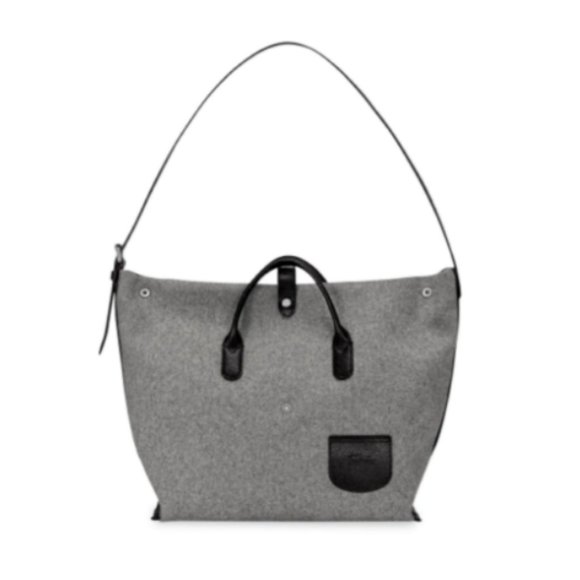 Longchamp XL Essential Wool & Leather Open Tote MSRP$575 RARE FIND - Picture 7 of 8